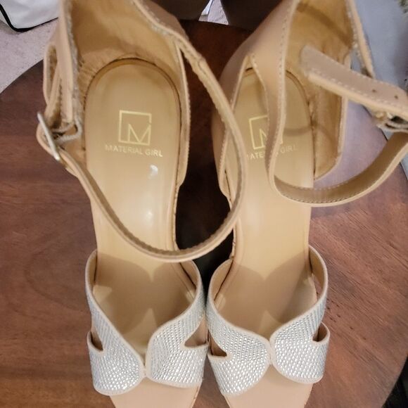 MATERIAL GIRL PLASFORM  WEDGE OPEN TOE WOMEN"S SANDAL - Picture 8 of 14